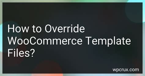 how to override woocommerce.